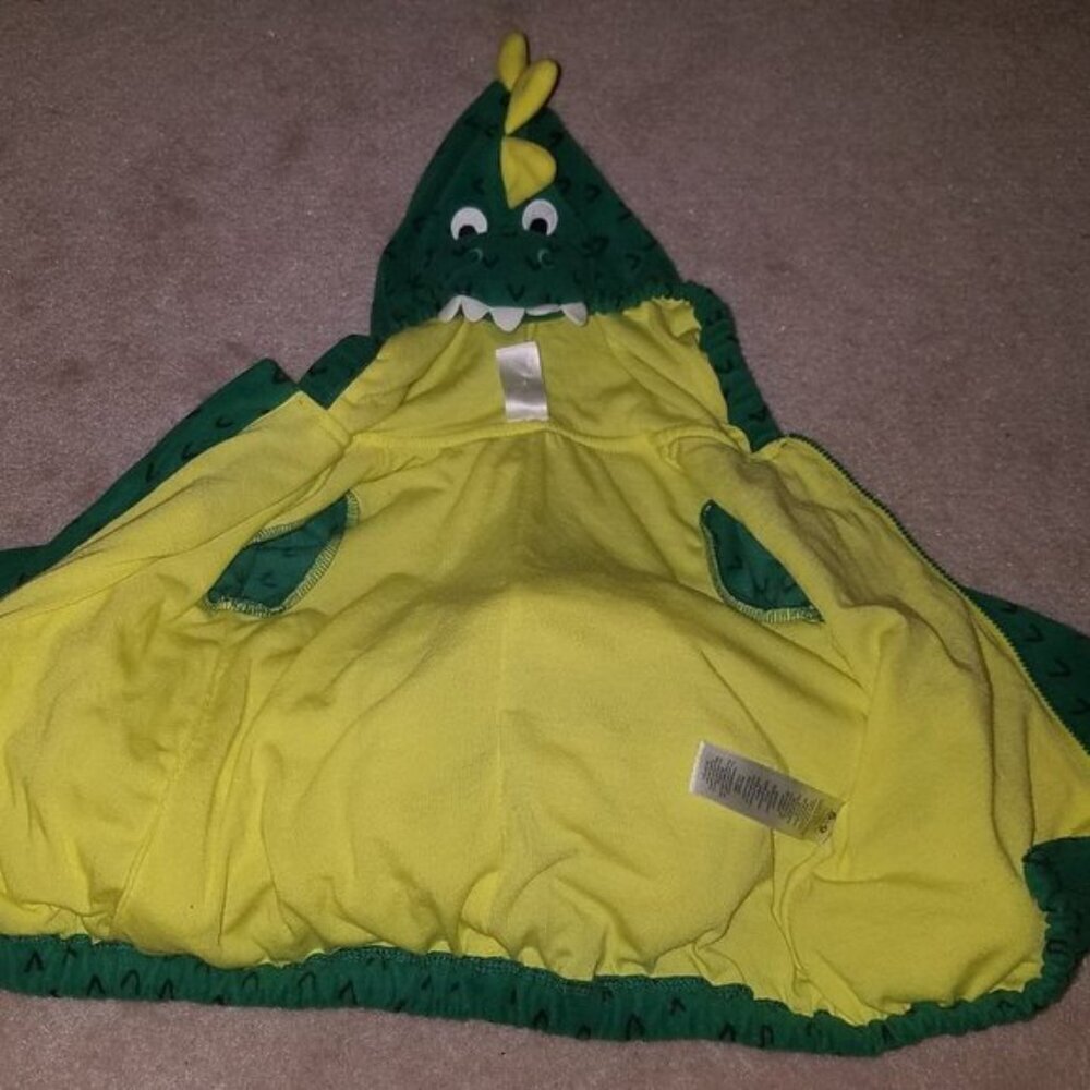 Carter's Green Dinosaur Halloween Costume Baby 6-9 Months Dragon Jacket Pants - Picture 4 of 11